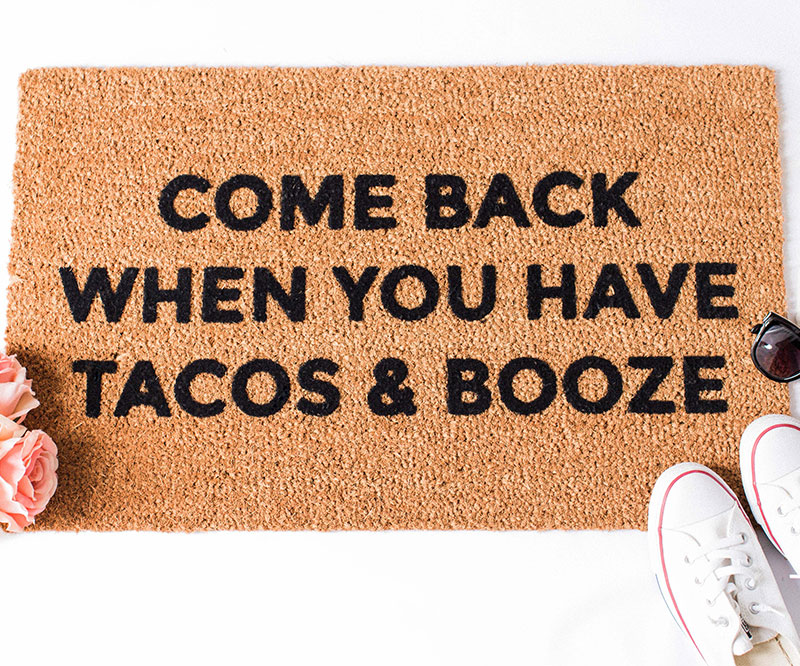 Tacos and Booze Doormat