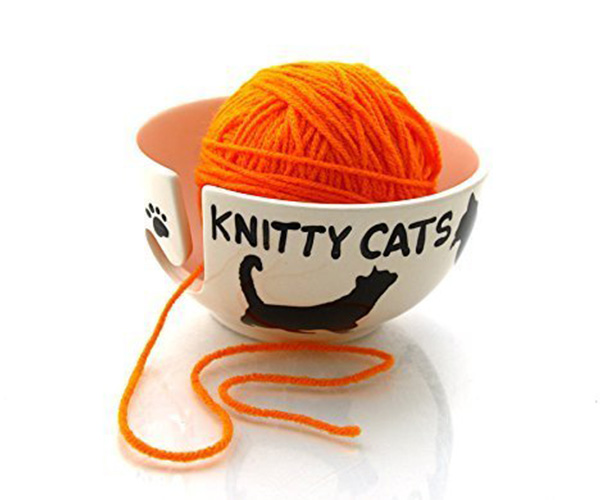 Knitty Cats Yarn Bowl