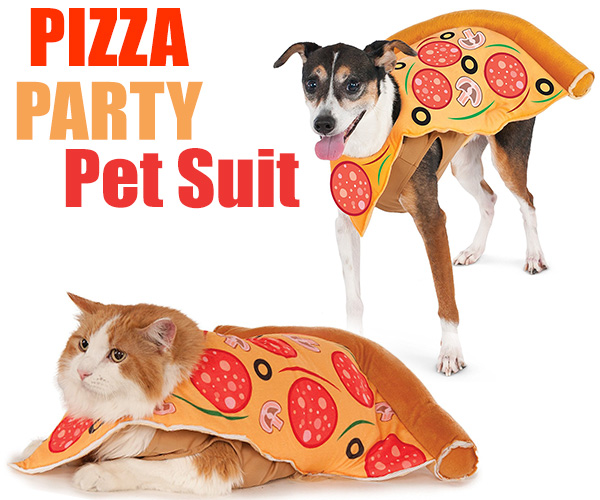 Pizza Party Pizza Slice Pet Suit Dogs & Cats