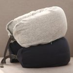 Travel Hoodie Pillow - Blue & Grey
