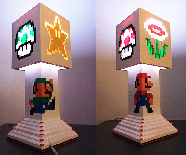 Mario Bros LEGO Lamp