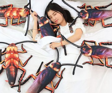 Giant Cockroach Plush Pillow