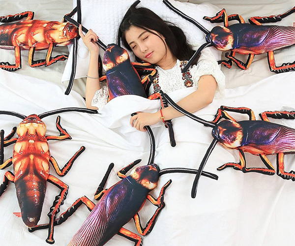 Giant Cockroach Plush Pillow