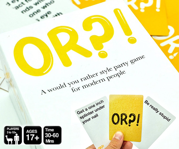 OR?! - A Modern 'Would You Rather' Style Party Game
