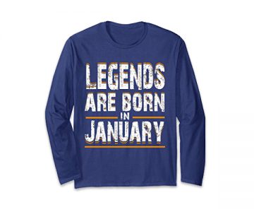 Legends Born In January T-shirt