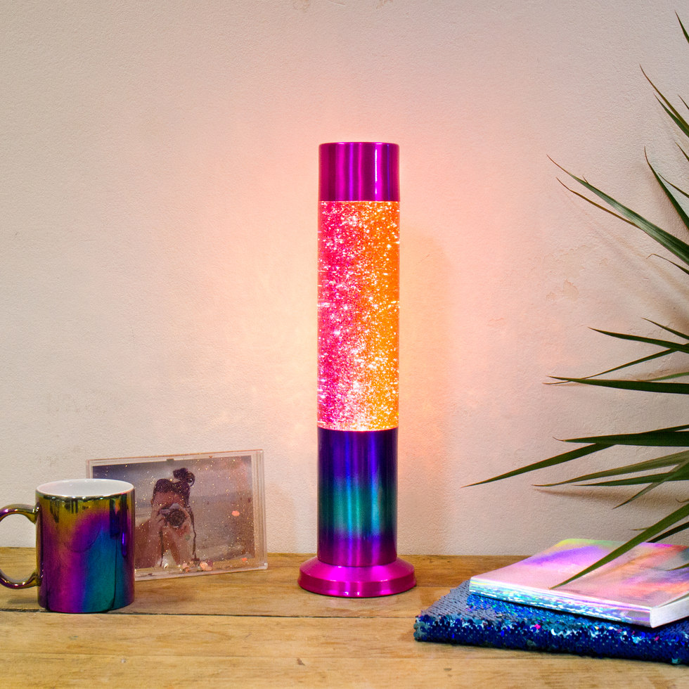 Rainbow Glitter Lava Lamp » COOL SH*T i BUY