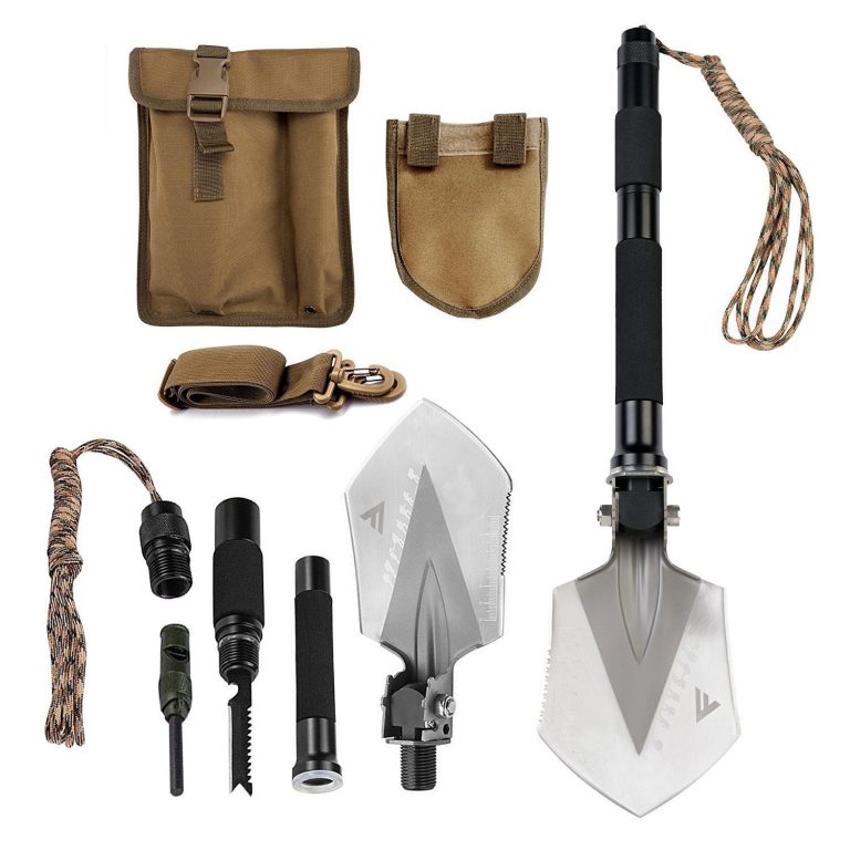 Military Grade Folding Shovel Multitool Kit
