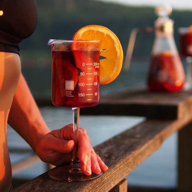 Periodic Tableware Laboratory Beaker Wine Glass