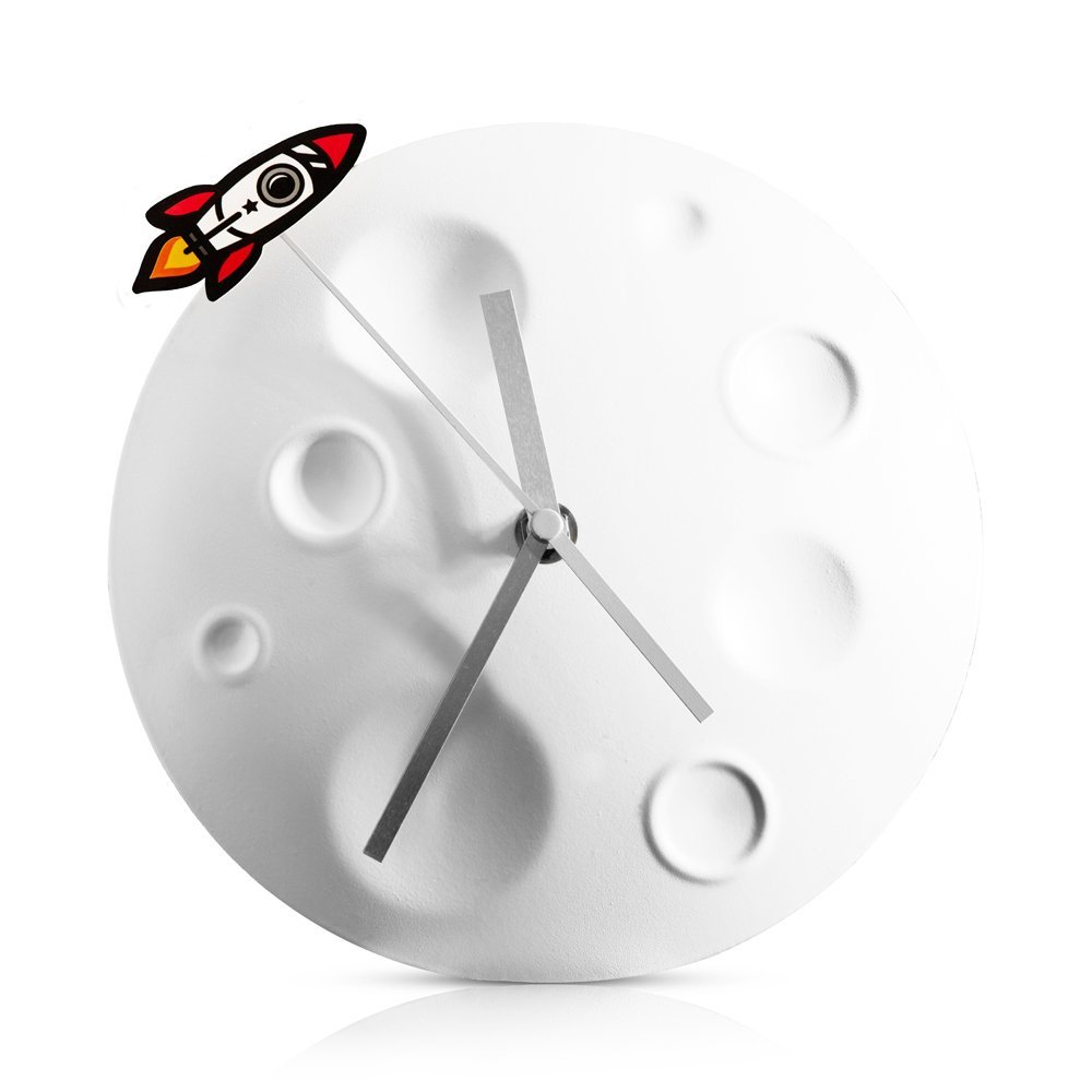 Rocket Moon Wall Clock