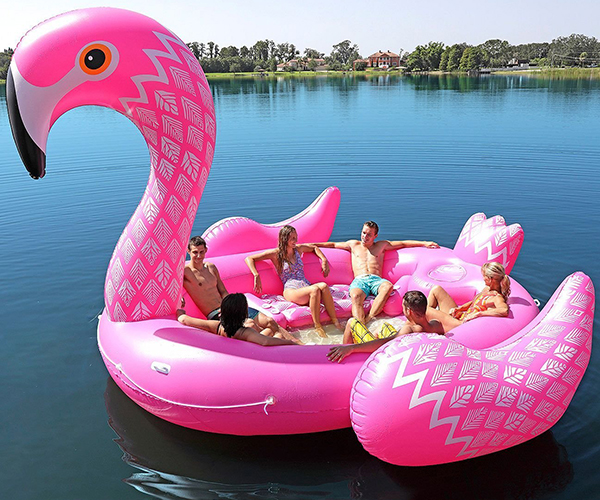 Giant Flamingo Pool Float - Party Bird Island