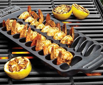 Shrimp Cast Iron Grill and Serving Pan