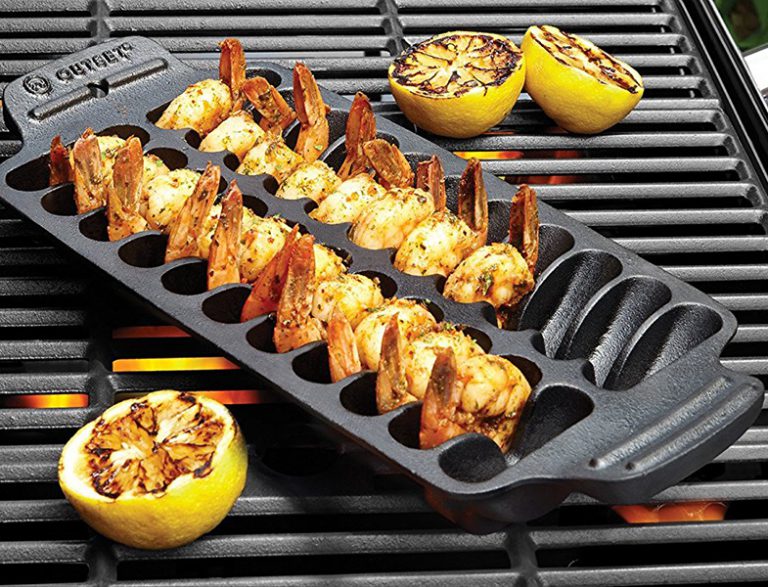 Shrimp Cast Iron Grill and Serving Pan